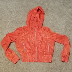 Bebe sport lightweight cropped track jacket